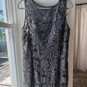 Adrianna Papell Lace Sheath Dress size 14
